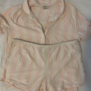 Madewell short pajama set
